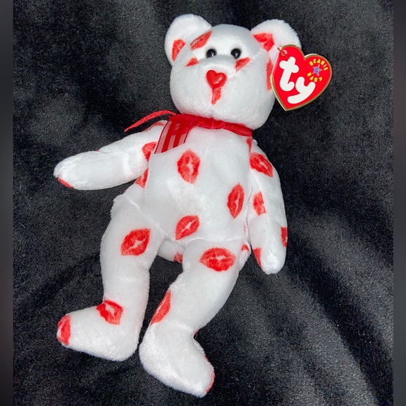 Ty | Toys | New Smooch Beanie Baby Bear | Poshmark